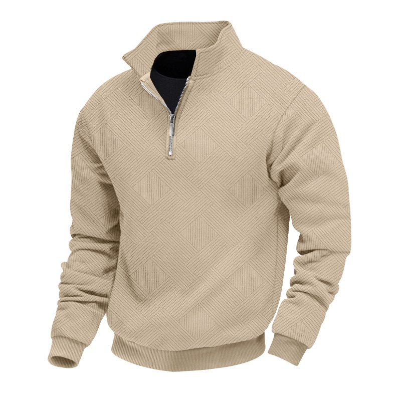 Clothes > Men's Clothing > Tops > Sweatshirts & Hoodies Autumn Men’s Long-Sleeved Hoodie with a Turn-Down Collar