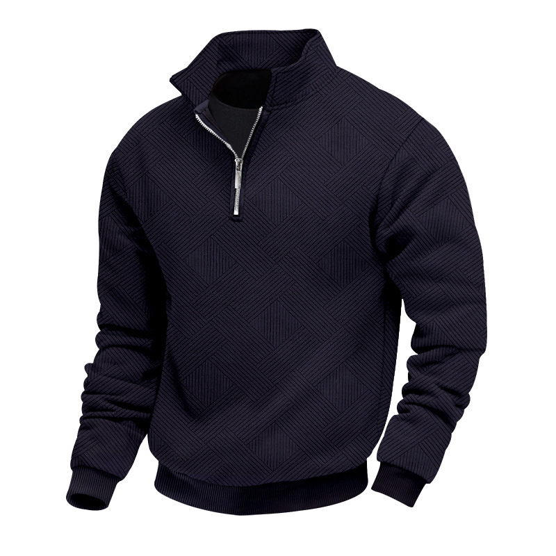 Clothes > Men's Clothing > Tops > Sweatshirts & Hoodies Autumn Men’s Long-Sleeved Hoodie with a Turn-Down Collar