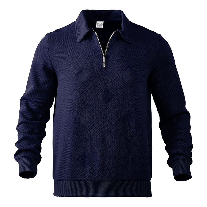 Clothes > Men's Clothing > Tops > Sweatshirts & Hoodies Autumn Men’s Long-Sleeved Hoodie with a Turn-Down Collar