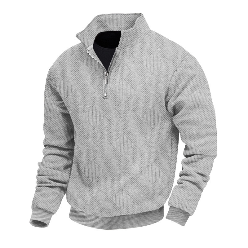 Clothes > Men's Clothing > Tops > Sweatshirts & Hoodies Autumn Men’s Long-Sleeved Hoodie with a Turn-Down Collar