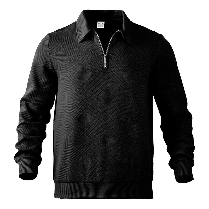 Clothes > Men's Clothing > Tops > Sweatshirts & Hoodies Autumn Men’s Long-Sleeved Hoodie with a Turn-Down Collar