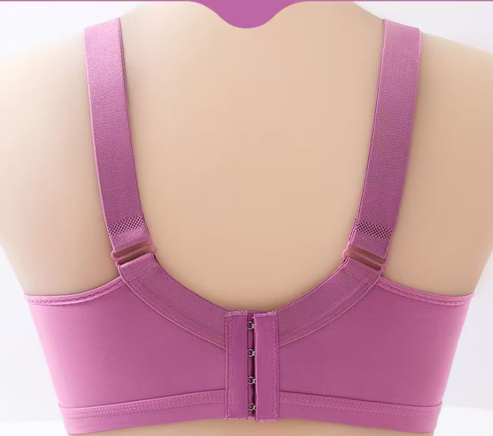 Clothes > Women's Clothing > Lingerie > Bras Plus-size, wire-free, comfortable, push-up, side-support women’s bra – breathable and moisture-wicking