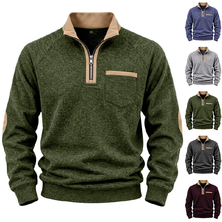 Clothes > Men's Clothing > Tops > Sweatshirts & Hoodies Men’s Autumn/Winter Casual All-Purpose Long-Sleeved Hoodie with Fleece Lining