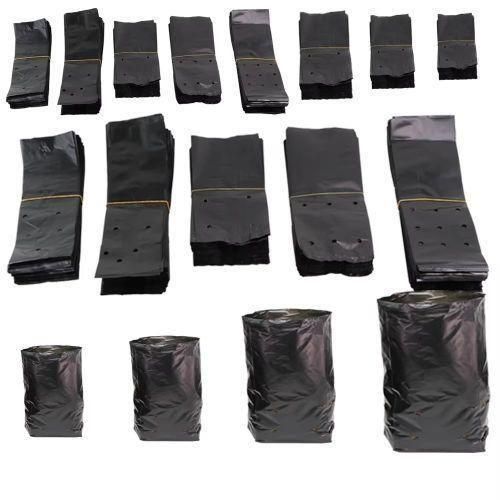 Eco-Friendly Biodegradable & Compostable Plastic Nursery Planting Seedling Bags- 100pcs