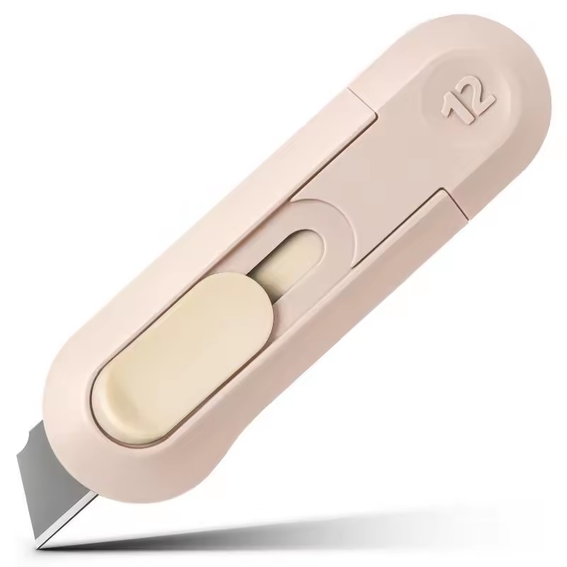 Portable Mini Paper Cutter High Quality Artwork Knife Automatic Rebound Box Opener Pocket Cutter For Office Tool School Supplies