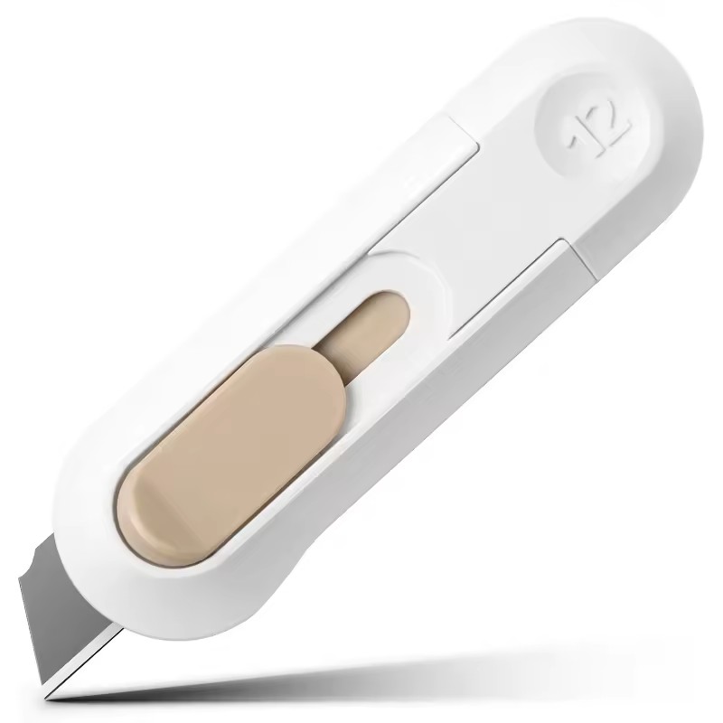 Portable Mini Paper Cutter High Quality Artwork Knife Automatic Rebound Box Opener Pocket Cutter For Office Tool School Supplies