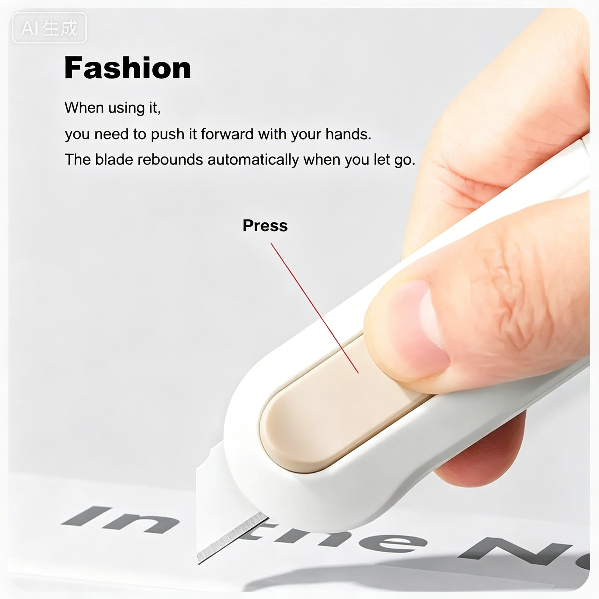 Portable Mini Paper Cutter High Quality Artwork Knife Automatic Rebound Box Opener Pocket Cutter For Office Tool School Supplies