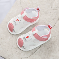 Summer 0-1 year old sandals for boys and girls, baby shoes, soft soled sandals, breathable for newborns