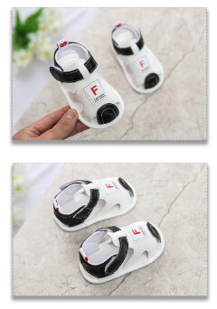 Summer 0-1 year old sandals for boys and girls, baby shoes, soft soled sandals, breathable for newborns