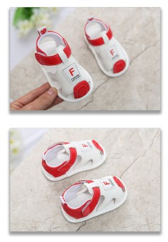 Summer 0-1 year old sandals for boys and girls, baby shoes, soft soled sandals, breathable for newborns