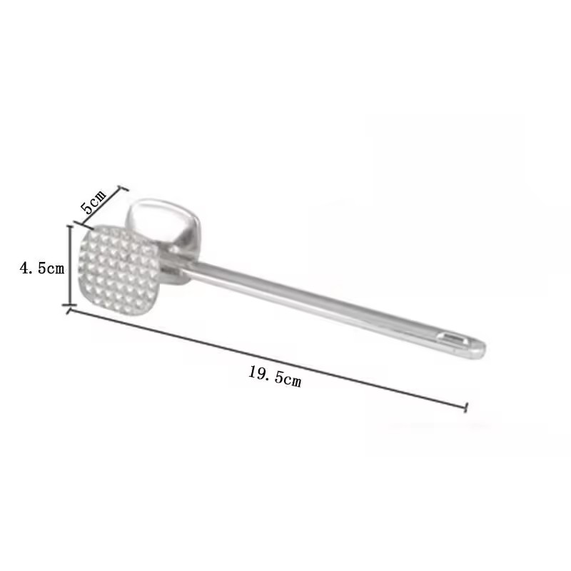 1PC Double-Sided Meat Tenderizer - Aluminum Alloy Steak Hammer for Christmas Kitchen & Restaurant