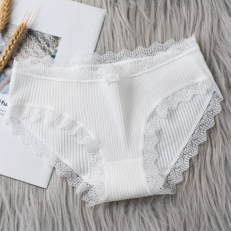 3pcs Cotton Panties Women Comfortable Underwears Sexy Middle-Waisted Underpants Female Lingerie Big Size Ladies Briefs FZ-349