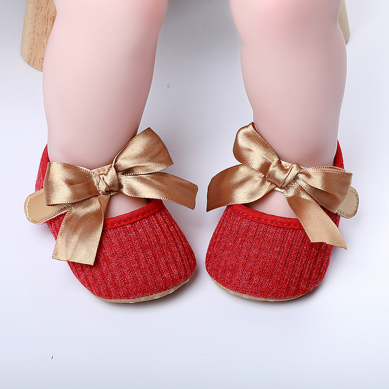 Baby girl princess shoes 0-18 months baby walking shoes breathable soft sole butterfly sweet style