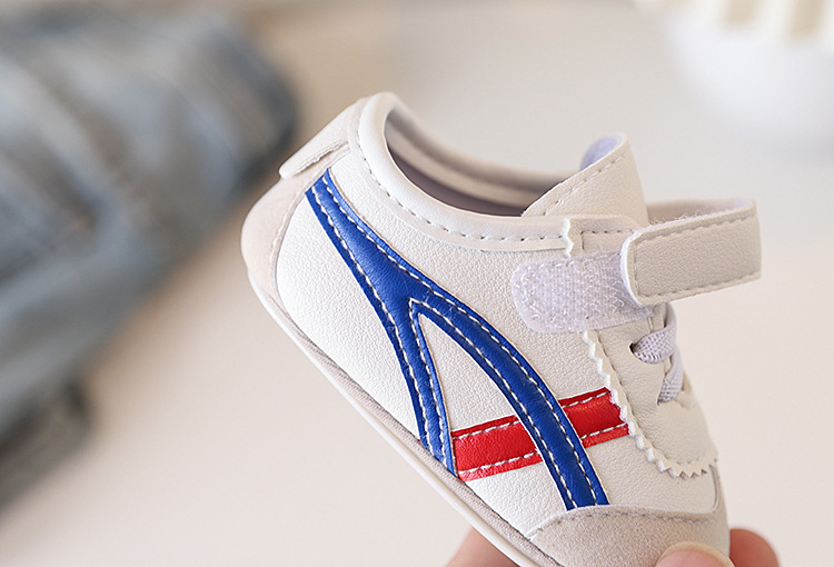 Spring and Autumn New Color blocked Soft soled Baby Shoes Soft soled 0-1 Year Old Walking Shoes