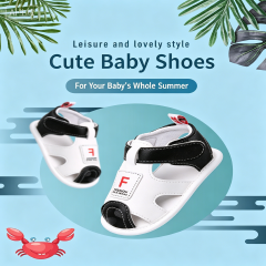 Summer 0-1 year old sandals for boys and girls, baby shoes, soft soled sandals, breathable for newborns