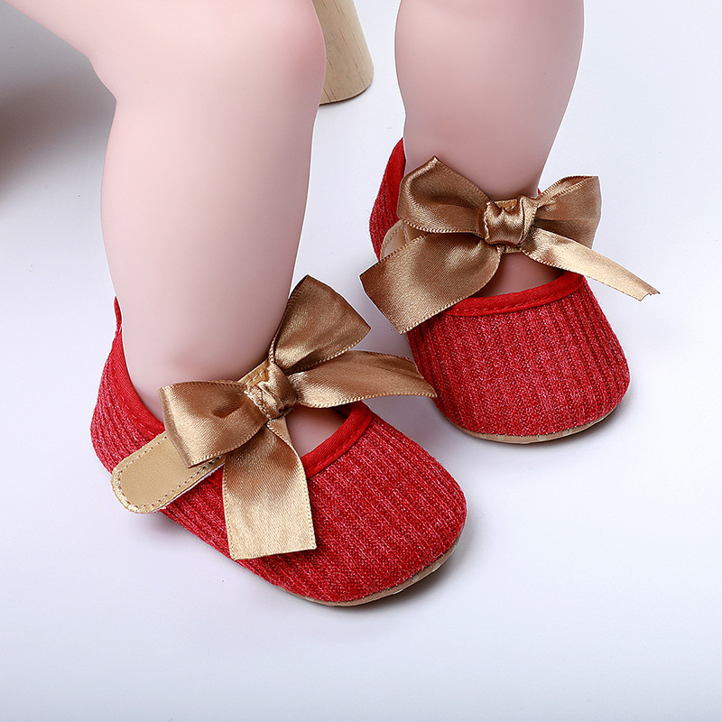 Baby girl princess shoes 0-18 months baby walking shoes breathable soft sole butterfly sweet style