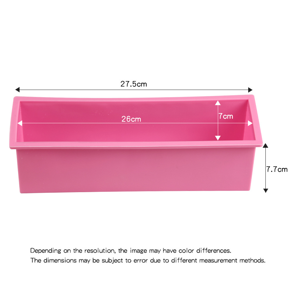 1pc Silicone Soap Mold Rectangular Bread Toast Bread Mold Handmade Soap Tools Silicone Cake Mold Baking Accessories