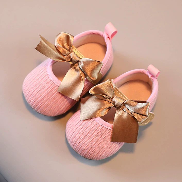 Baby girl princess shoes 0-18 months baby walking shoes breathable soft sole butterfly sweet style