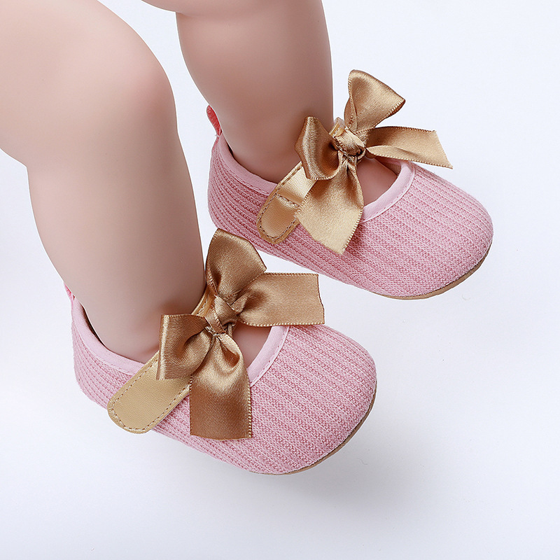 Baby girl princess shoes 0-18 months baby walking shoes breathable soft sole butterfly sweet style