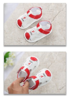 Summer 0-1 year old sandals for boys and girls, baby shoes, soft soled sandals, breathable for newborns