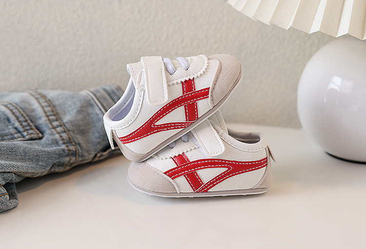 Spring and Autumn New Color blocked Soft soled Baby Shoes Soft soled 0-1 Year Old Walking Shoes