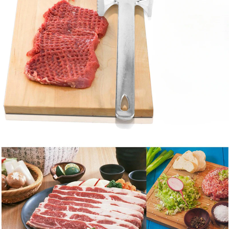 1PC Double-Sided Meat Tenderizer - Aluminum Alloy Steak Hammer for Christmas Kitchen & Restaurant