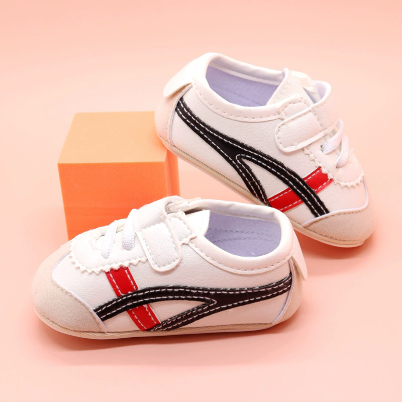 Spring and Autumn New Color blocked Soft soled Baby Shoes Soft soled 0-1 Year Old Walking Shoes