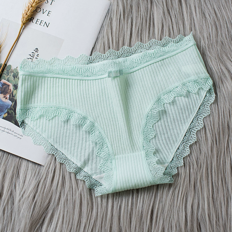 3pcs Cotton Panties Women Comfortable Underwears Sexy Middle-Waisted Underpants Female Lingerie Big Size Ladies Briefs FZ-349