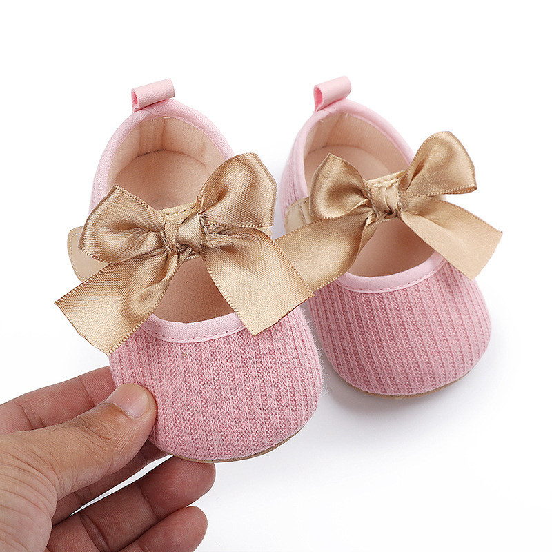 Baby girl princess shoes 0-18 months baby walking shoes breathable soft sole butterfly sweet style