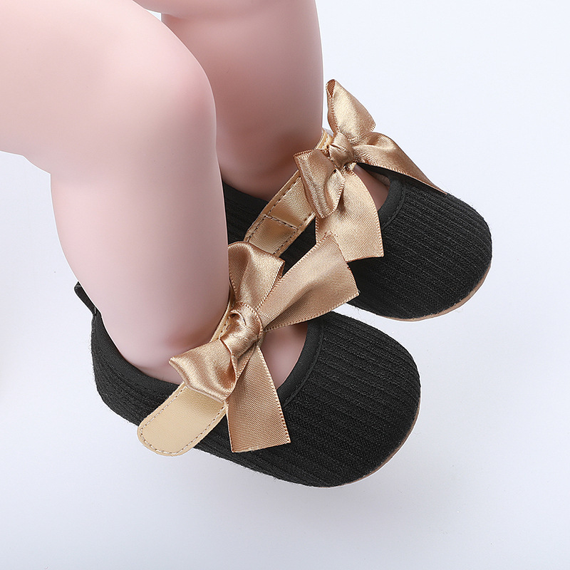 Baby girl princess shoes 0-18 months baby walking shoes breathable soft sole butterfly sweet style