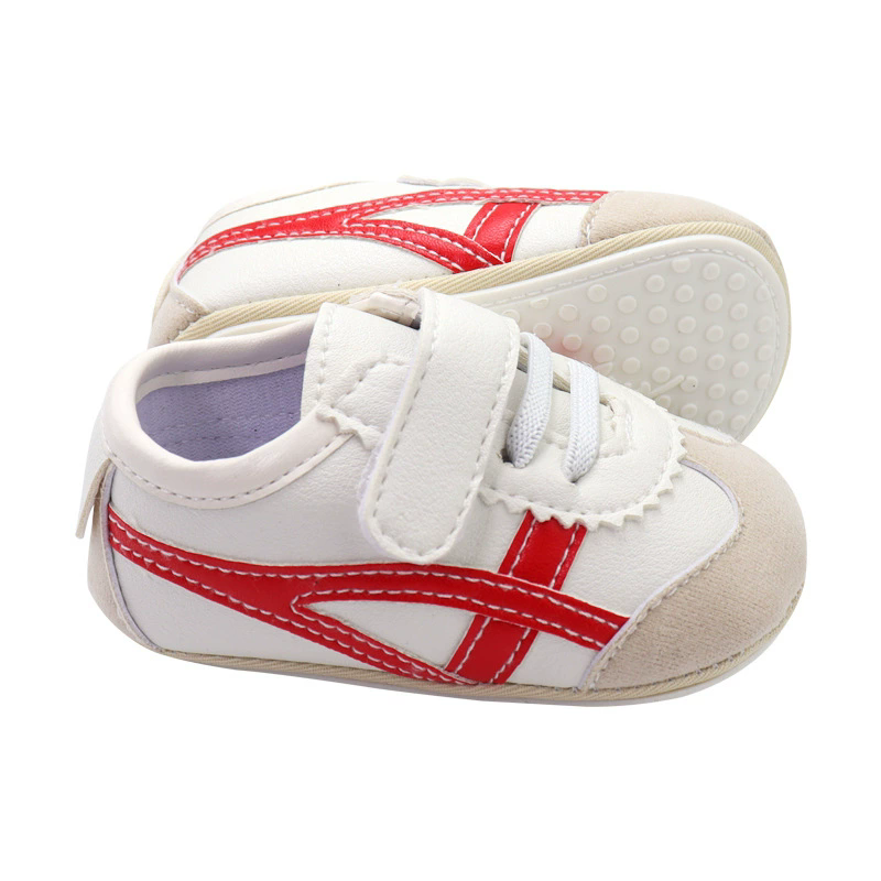 Spring and Autumn New Color blocked Soft soled Baby Shoes Soft soled 0-1 Year Old Walking Shoes