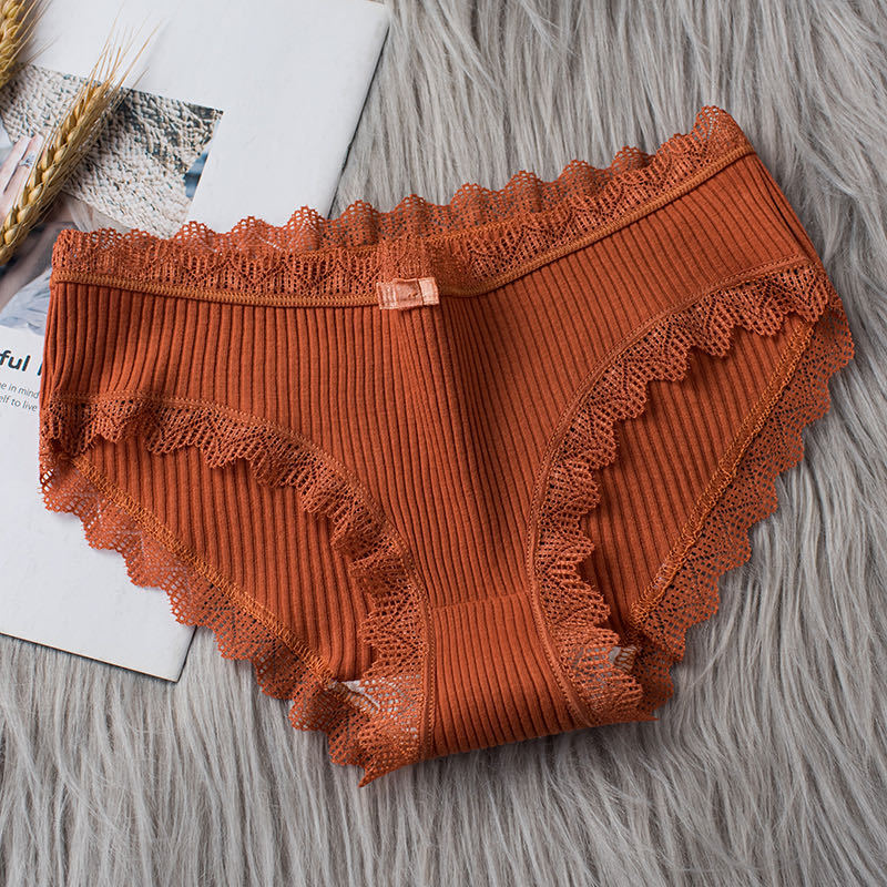 3pcs Cotton Panties Women Comfortable Underwears Sexy Middle-Waisted Underpants Female Lingerie Big Size Ladies Briefs FZ-349
