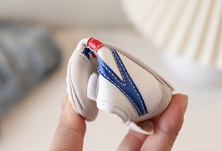 Spring and Autumn New Color blocked Soft soled Baby Shoes Soft soled 0-1 Year Old Walking Shoes