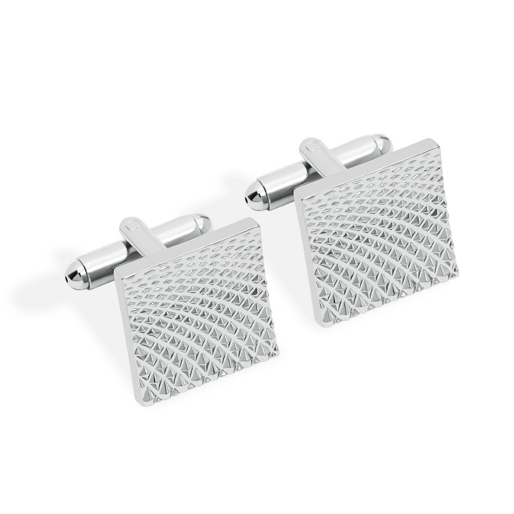 Gray Silver Cufflinks And Studs Tuxedo Shirt Cuff Links Golden Silvery Square Button For Men Father Boys Gift