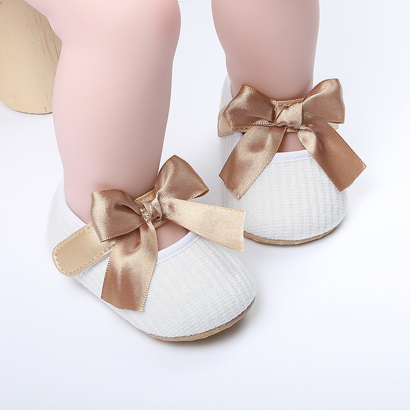 Baby girl princess shoes 0-18 months baby walking shoes breathable soft sole butterfly sweet style