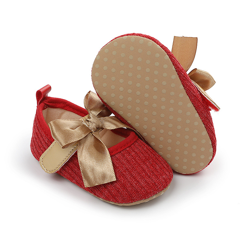Baby girl princess shoes 0-18 months baby walking shoes breathable soft sole butterfly sweet style