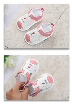 Summer 0-1 year old sandals for boys and girls, baby shoes, soft soled sandals, breathable for newborns