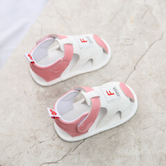 Summer 0-1 year old sandals for boys and girls, baby shoes, soft soled sandals, breathable for newborns