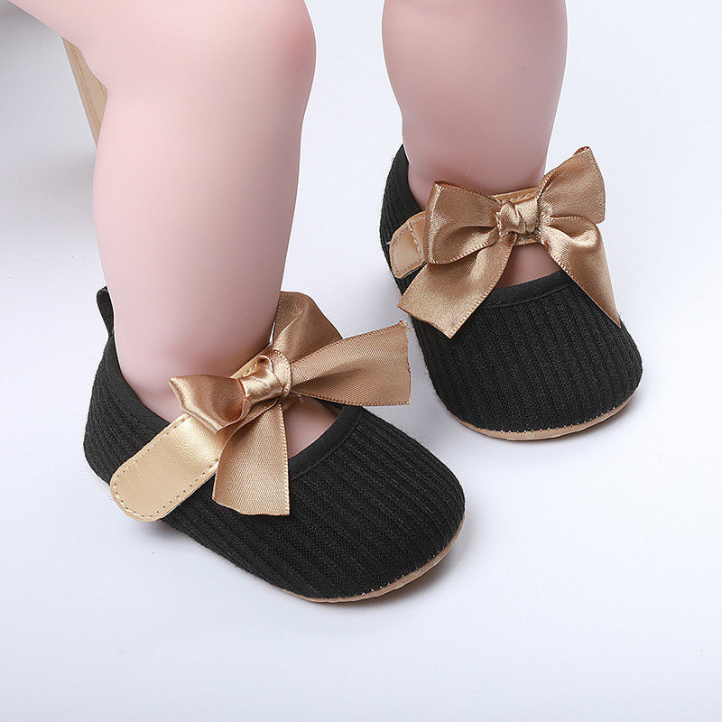 Baby girl princess shoes 0-18 months baby walking shoes breathable soft sole butterfly sweet style