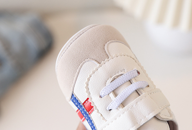 Spring and Autumn New Color blocked Soft soled Baby Shoes Soft soled 0-1 Year Old Walking Shoes