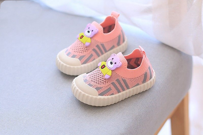 Spring/Summer New Style 1-3 Year Old Boys and Girls Baby Mesh Shoes Breathable Baby Soft soled Sneakers
