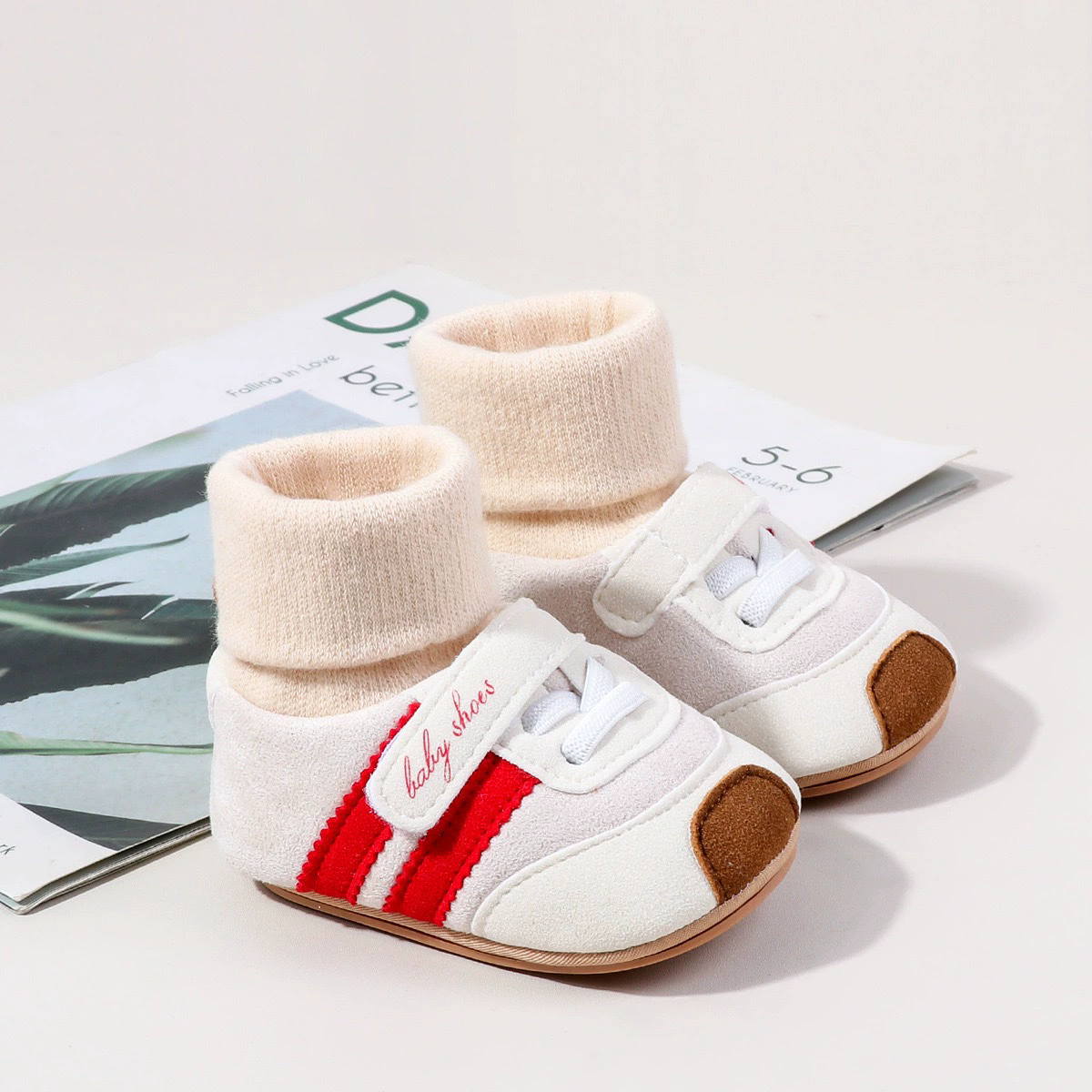 2026 Baby Shoes Soft Cotton Sock Shoes Ankle-covered Style Warm Autumn and Winter Sneaker Toddler Newborn Prewalking