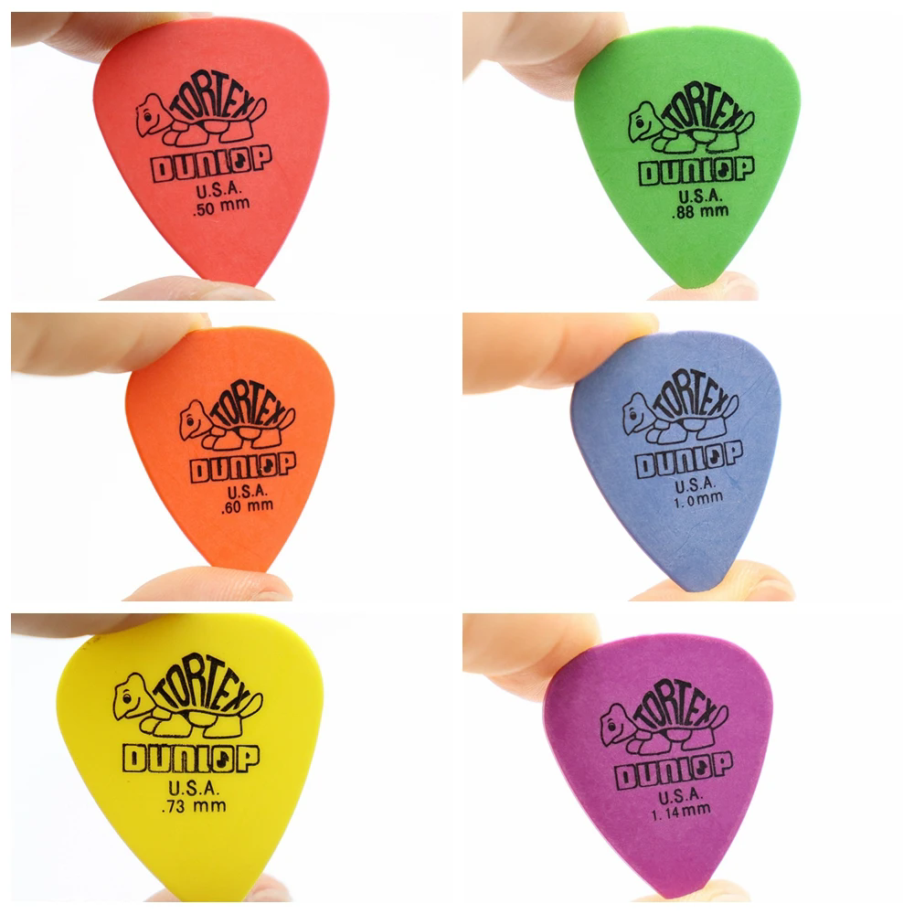 10pcs Dunlop Guitar Picks Electric Guitar Parts Picks Accessories 6 Kinds Thickness Picks Acoustic Guitar
