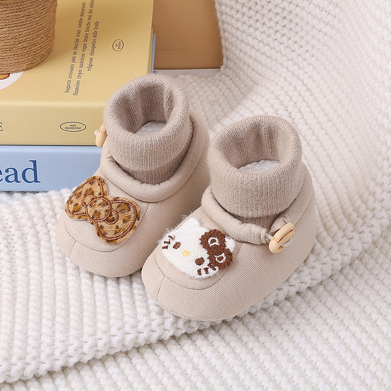Spring new baby shoes for both men and women, cartoon cute soft soled front single shoes
