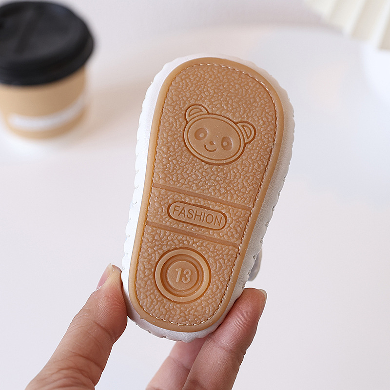 Summer 0-1 year old baby 6-12 month old baby walking shoes with soft rubber sole, anti slip hollow toe, no drop heel sandals