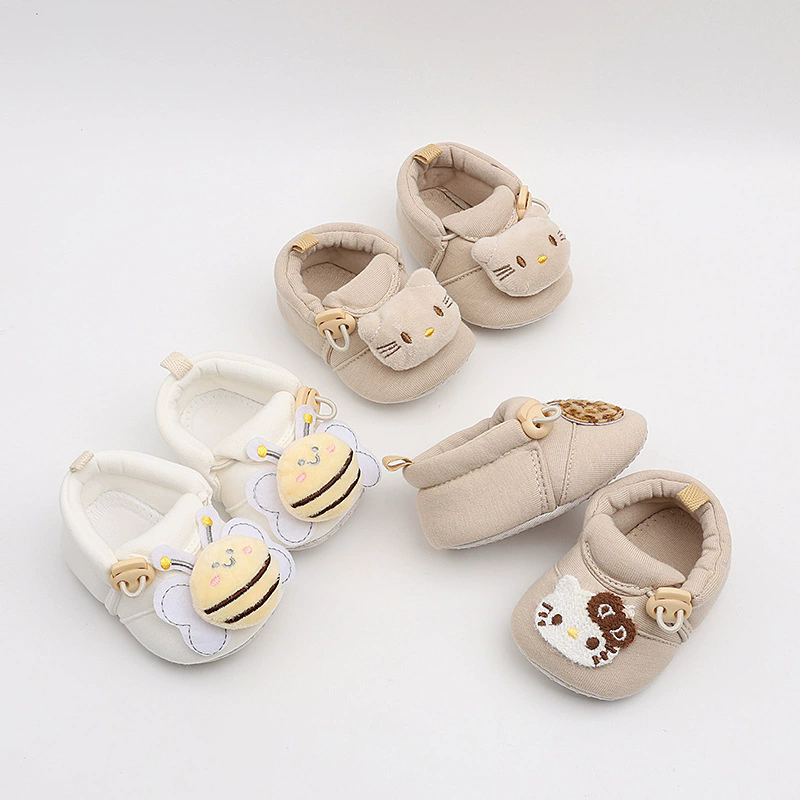 Spring new baby shoes for both men and women, cartoon cute soft soled front single shoes