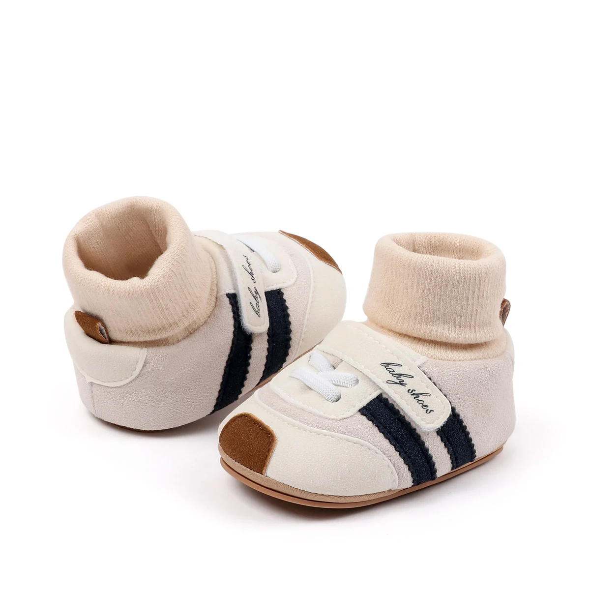 2026 Baby Shoes Soft Cotton Sock Shoes Ankle-covered Style Warm Autumn and Winter Sneaker Toddler Newborn Prewalking