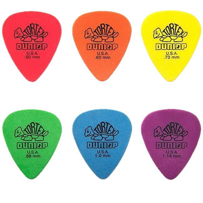 10pcs Dunlop Guitar Picks Electric Guitar Parts Picks Accessories 6 Kinds Thickness Picks Acoustic Guitar