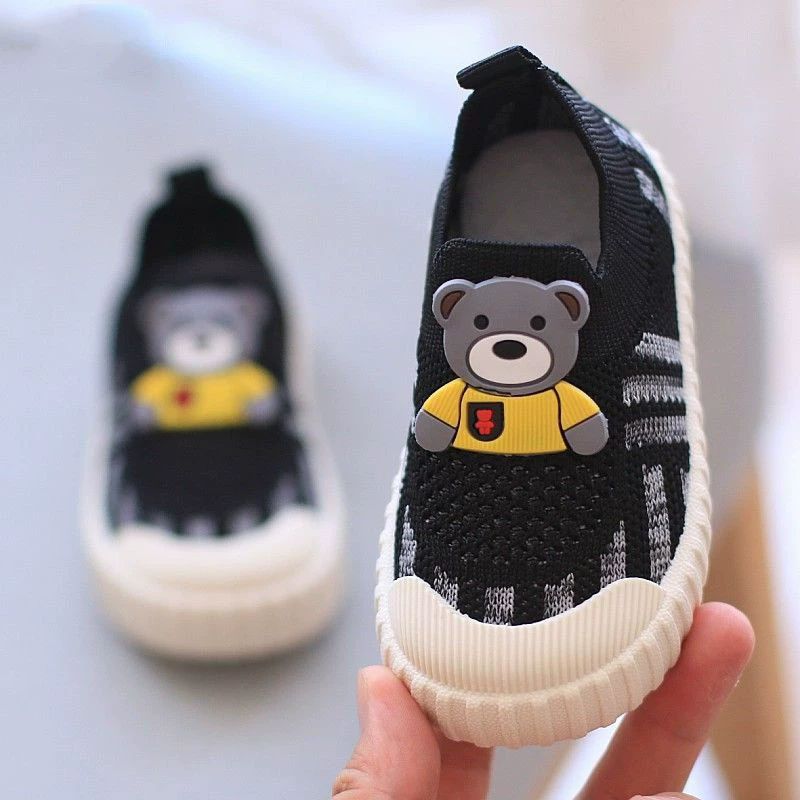 Spring/Summer New Style 1-3 Year Old Boys and Girls Baby Mesh Shoes Breathable Baby Soft soled Sneakers