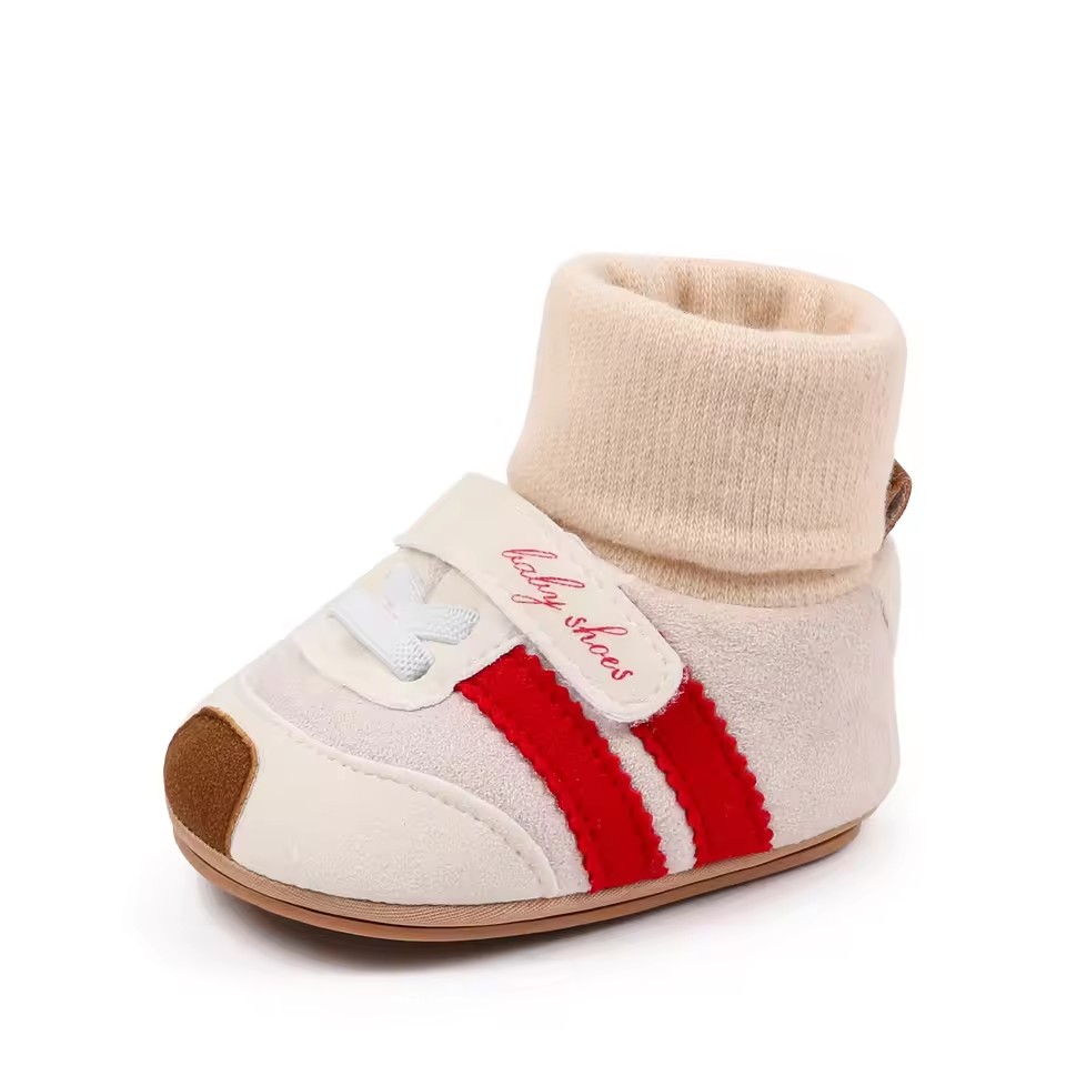 2026 Baby Shoes Soft Cotton Sock Shoes Ankle-covered Style Warm Autumn and Winter Sneaker Toddler Newborn Prewalking